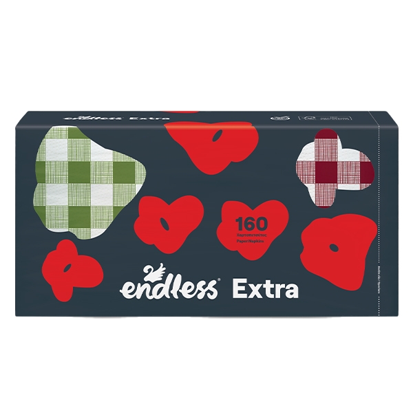 ENDLESS ΧΑΡΤΟΠΕΤΣΕΤΑ 160Φ/33x33cm 2PACK ΜΙΧ EXTRA