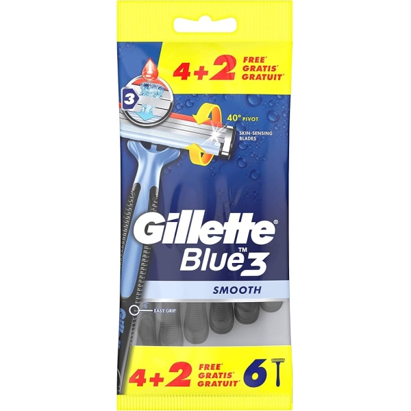 GILLETTE ΞΥΡΑΦΑΚΙΑ BLUE 3 SMOOTH/4+2