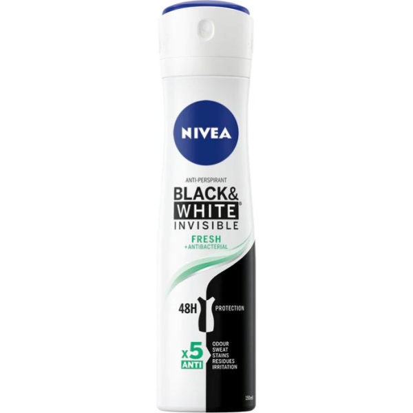 NIVEA DEO SPRAY 150ml (W) INV. B&W FRESH