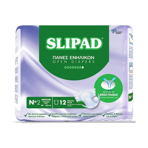 SLIPAD ΠΑΝΕΣ ΑΚΡΑΤΕΙΑΣ Νο2/12τεμ MEDIUM