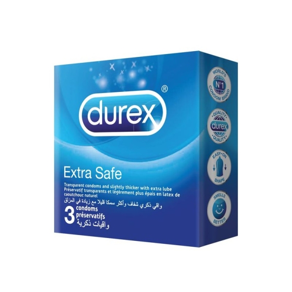 DUREX ΠΡΟΦΥΛΑΚΤΙΚΑ 3τεμ DRY EXTRA SAFE