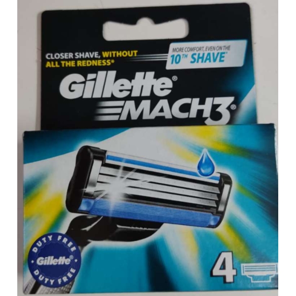 GILLETTE ΞΥΡΑΦΙ ΑΝΤΑΛ. MACH3 - 4τεμ