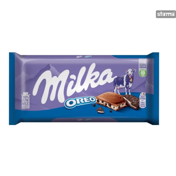 MILKA ΣΟΚΟΛΑΤΑ 100gr OREO WHITE