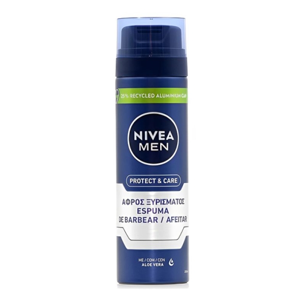 NIVEA ΑΦΡΟΣ ΞΥΡ. 200ml PROT.CARE ΜΠΛΕ (GR)