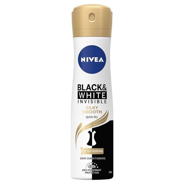 NIVEA DEO SPRAY 150ml (W) B&W SILKY SMOOTH